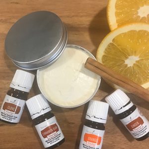 wassail body butter with essential oils
